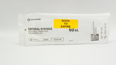 Halyard SYR-60S Enteral Syringe with ENFit Connector 60mL
